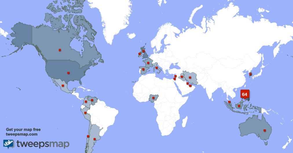 NiallHoransCrib's tweet photo. My followers live in Philippines (62%), USA(6%)... Get your map: https://t.co/5u3bpAf1Dg https://t.co/HHpwIvZltr
