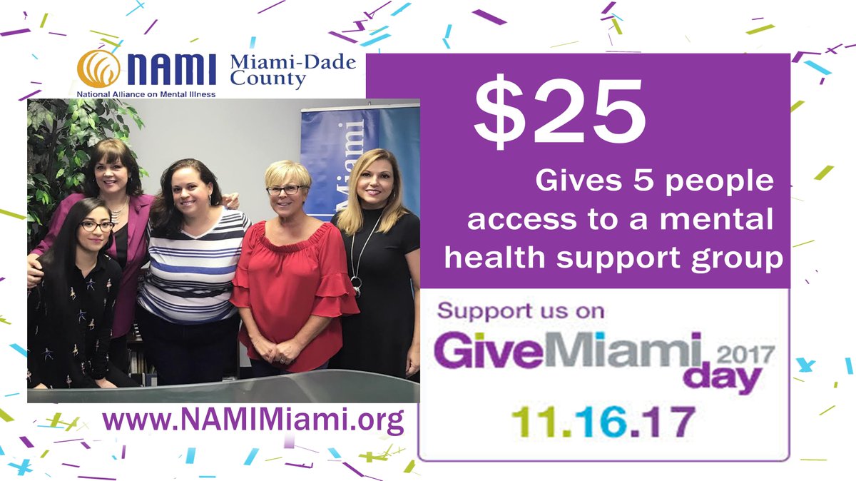 NAMIMiami's tweet photo. #NAMI #Miamii #GiveMiamiDay #mentalhealth https://t.co/mbPoeRt2NK