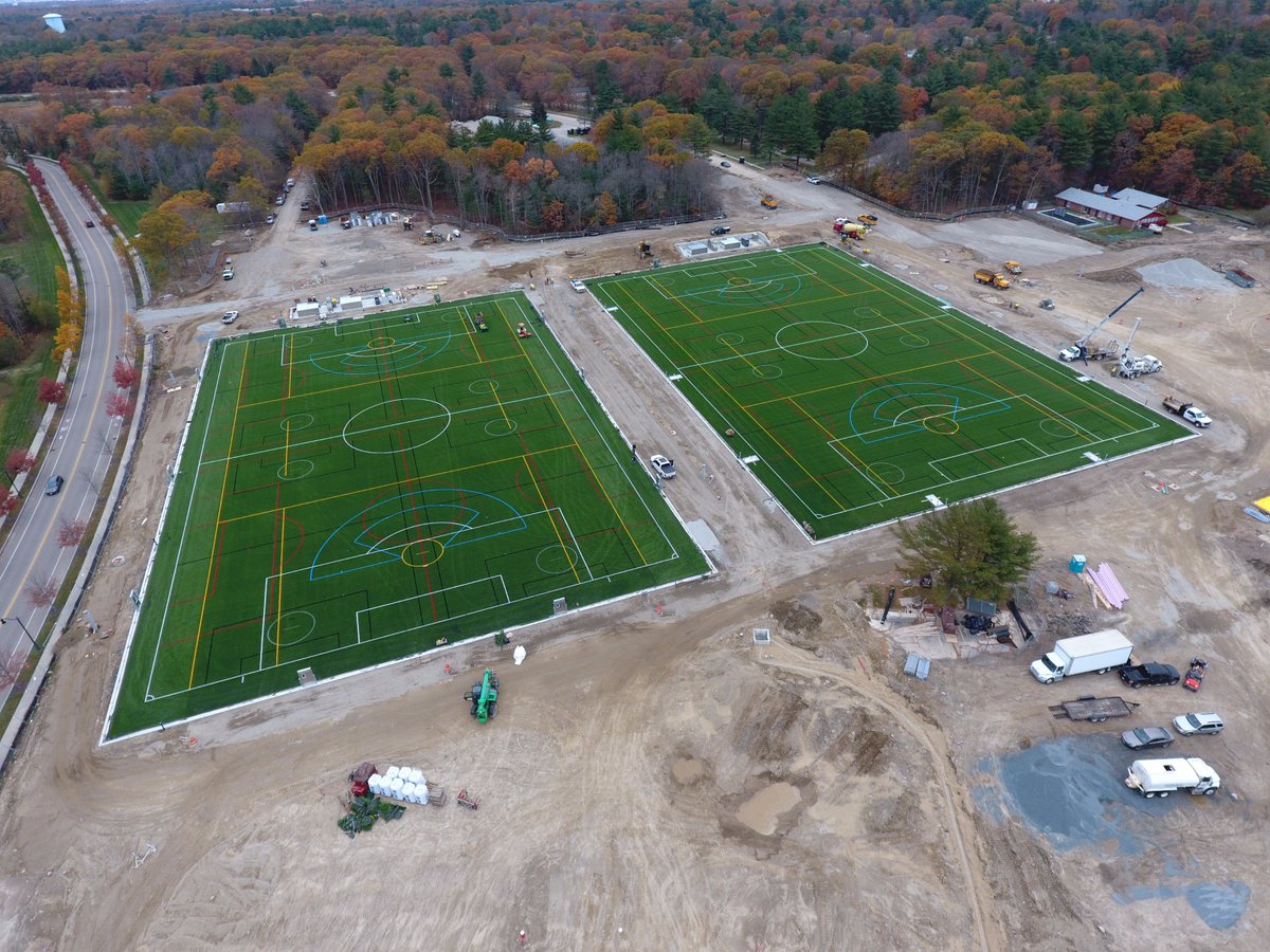 UPSportsPlex's tweet photo. Fields 1 and 2 completed! Domes are up next! #UnionPointSportsComplex #FirstEverTweet https://t.co/JOF1GPTHbc