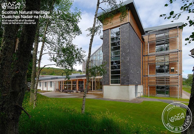 NatureScot's tweet photo. SNH relocated from Edin to Inverness in 2006. The 6,000m2 HQ earned the high environmental standard rating in the UK at the time. #SNHat25 https://t.co/s6AHgOfvwM