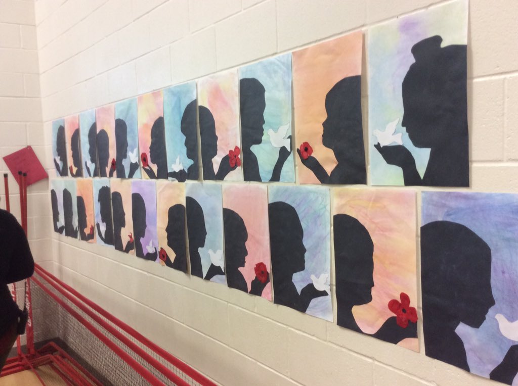 msfbosse's tweet photo. Practicing for tomorrow's Remembrance Day assembly @LittleFallsPS #lestweforget #peacerules https://t.co/ZFyKIxfDbK