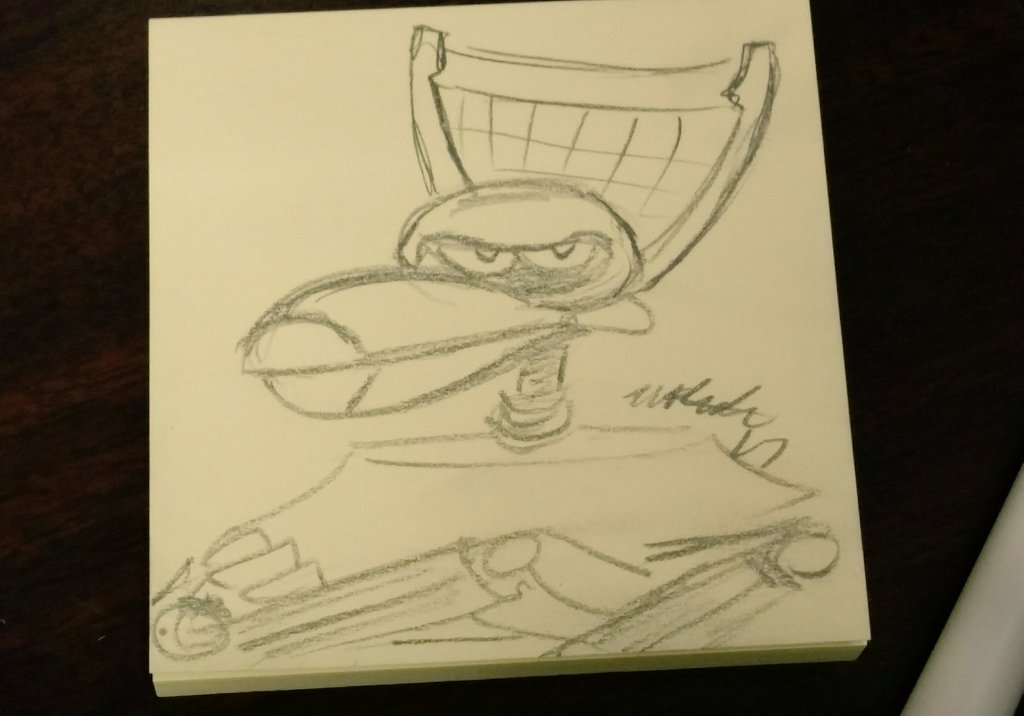 smittygirl's tweet photo. Post-It Art. No, really. #MST3K #CrowTRobot #CROOOOW #OhHaiArt https://t.co/kTaDV53MML