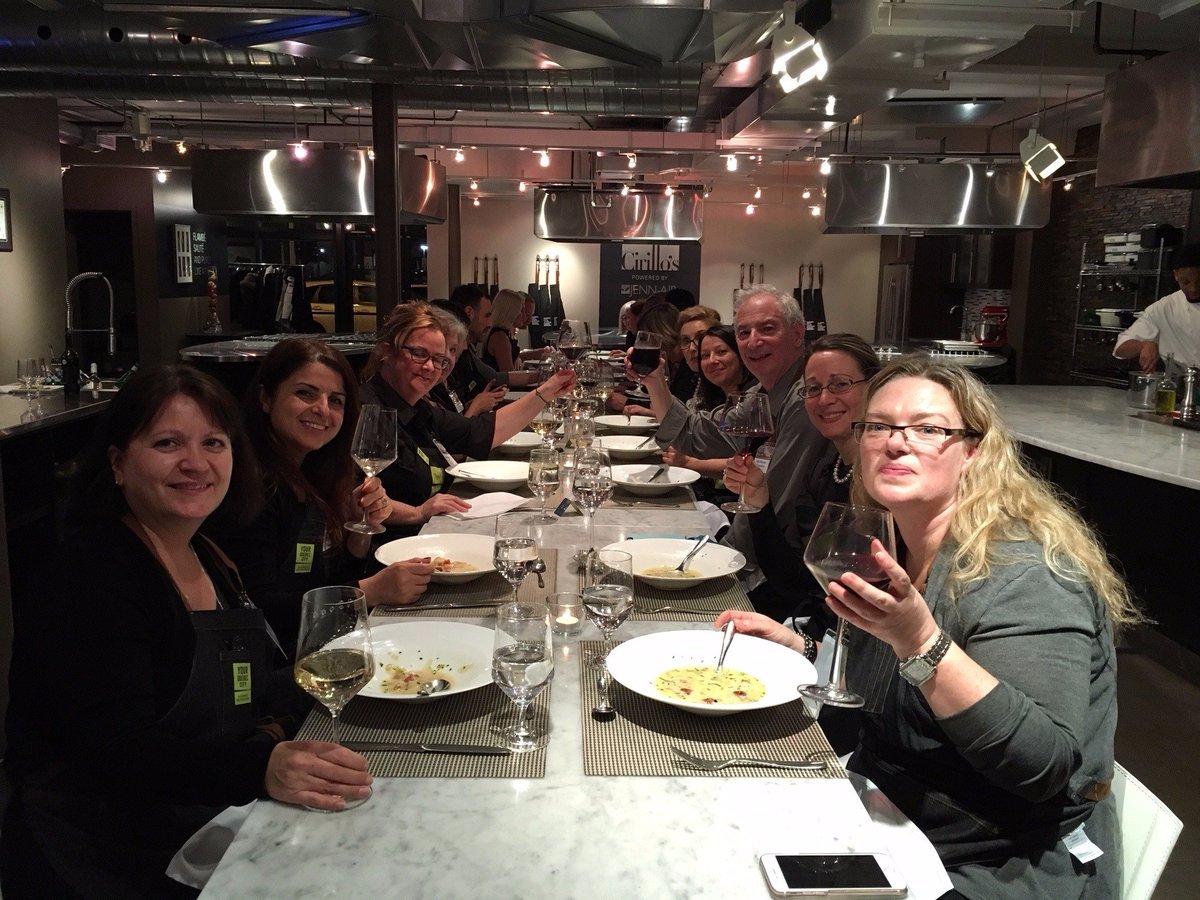 JPd-ELISH! JPdL Québec and @MeetQuebecCity organized a cooking class at Cirillo's Culinary Academy in #Toronto for a client event this week! #eventprofs #DMC #Quebec