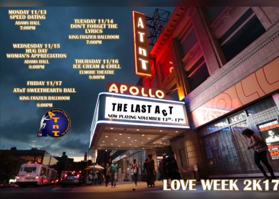 ATnT_Inc's tweet photo. #TheLastAct #ItsShowTime #LoveWeek2k17 #SSU #ATnT https://t.co/cE3zsjnzZC