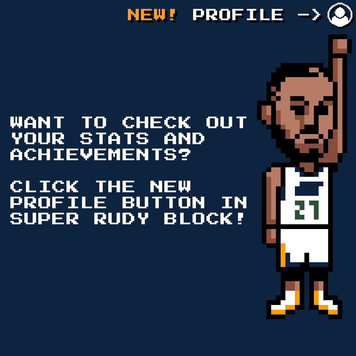 utahjazz's tweet photo. How many achievements have you unlocked in our new and improved #SuperRudyBlock? ✋✋
⬅️⬆️➡️ https://t.co/nKVzrsS61O https://t.co/15gmO9z0na