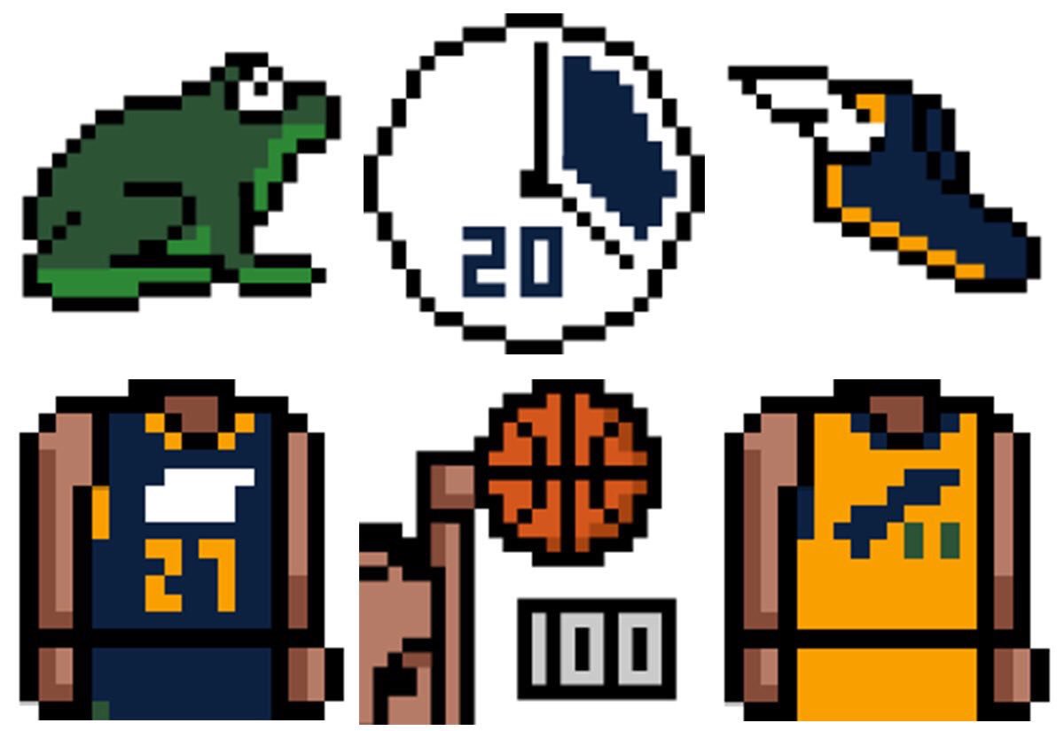utahjazz's tweet photo. How many achievements have you unlocked in our new and improved #SuperRudyBlock? ✋✋
⬅️⬆️➡️ https://t.co/nKVzrsS61O https://t.co/15gmO9z0na
