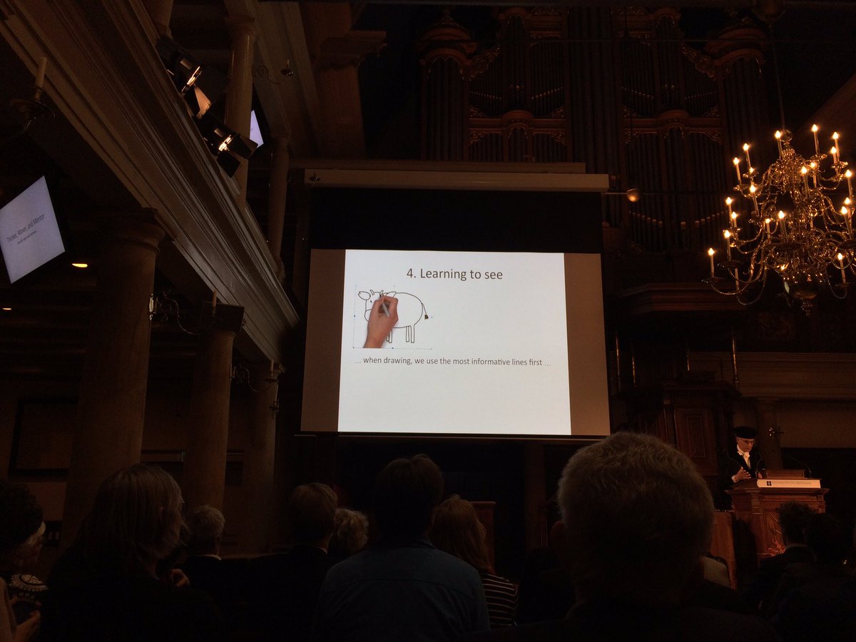 quvalab's tweet photo. Our dear Professor Arnold Smeulders is giving his Farewell speech! https://t.co/upvczUgcxu