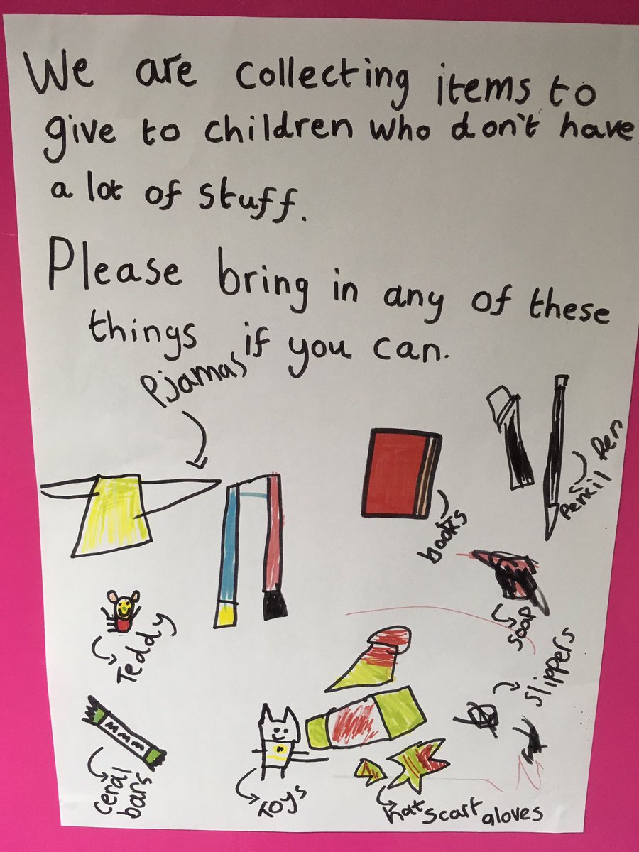 MissMoore87's tweet photo. Class 7 have launched our appeal for @ShoeboxOfLove.  Any donations to be sent to school by Friday 24th November.  Thank you!           😊😊🛍🎁@PleasantStPrim https://t.co/IZ7ZZb4ULZ