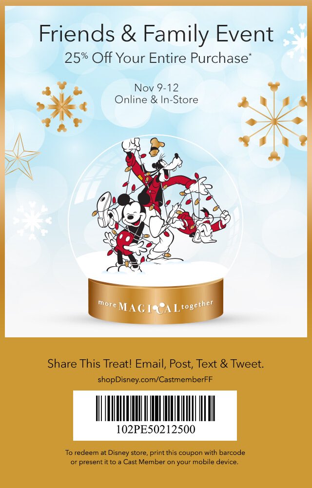 nickhung's tweet photo. For all you @Disney fan, here is a special treat. #Coupon #BlackFriday #holidays https://t.co/EZqTkcVVWE