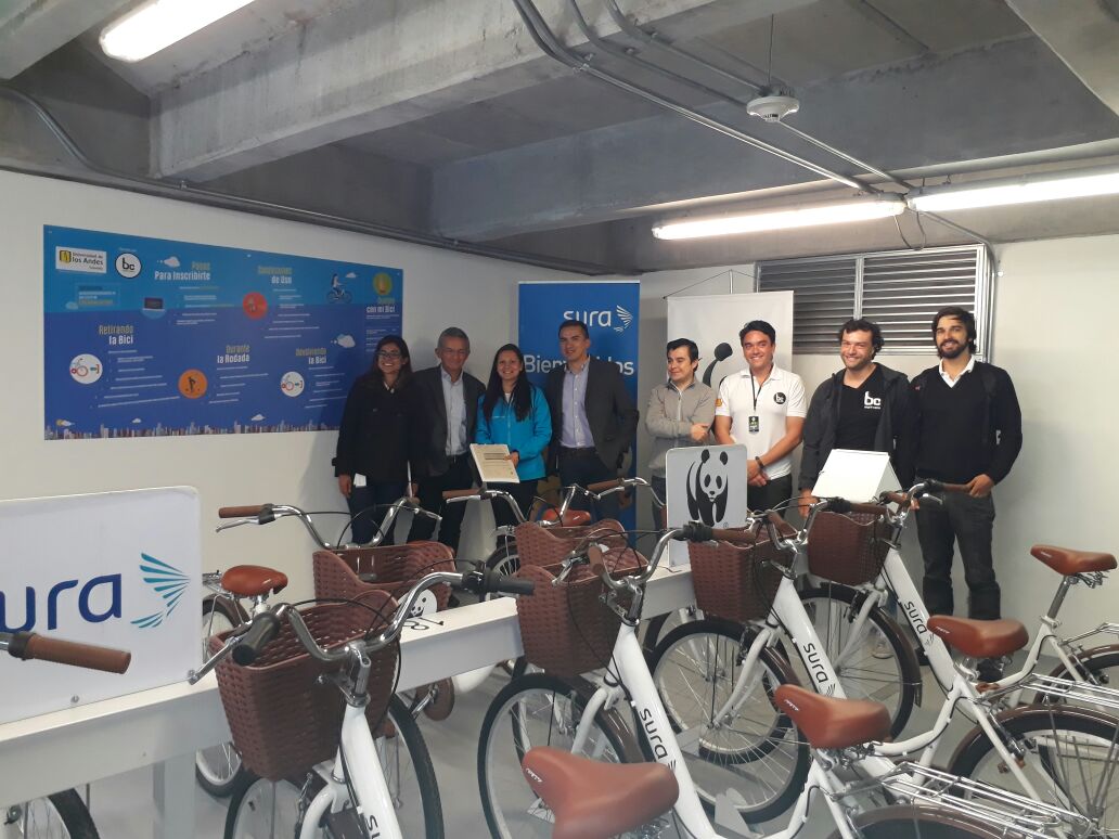 WWFColombia's tweet photo. ¡Felicitamos a @Uniandes  por ser los beneficiarios de uno de los sistemas de movilidad sostenible de #LaHoraDelPlaneta! 👏👏 https://t.co/sKyrBirxEY