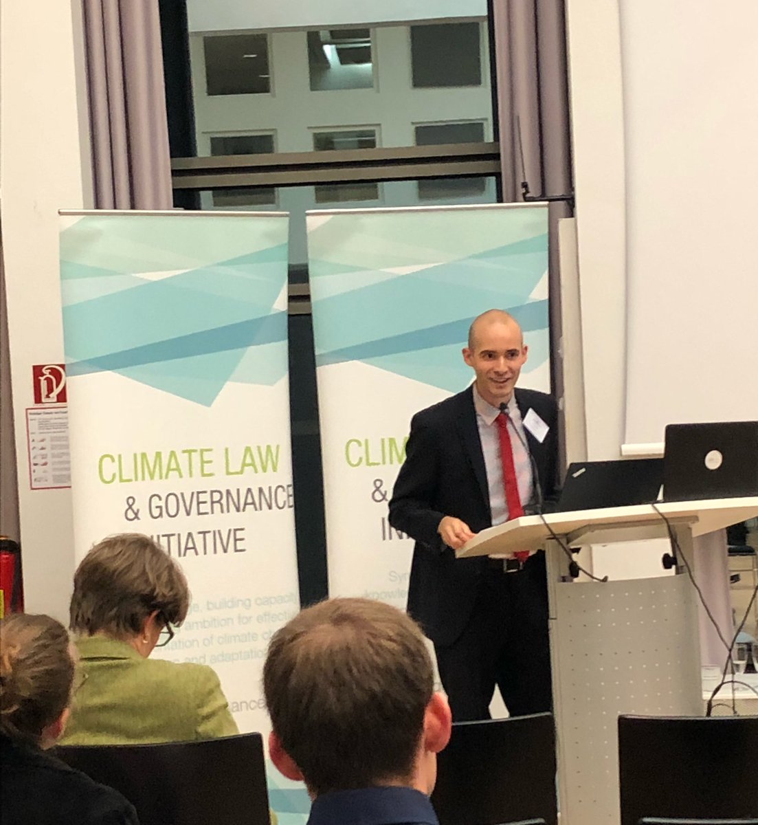 mwgehring's tweet photo. .@McGillJSDL journal editor and amazing @LAWMcGill student Allen Brett Campeau introduces the climate law and governance moot competition featuring very talented essay competition winners. #CLGD2017 @CLGInitiative https://t.co/MVgRj8svAa
