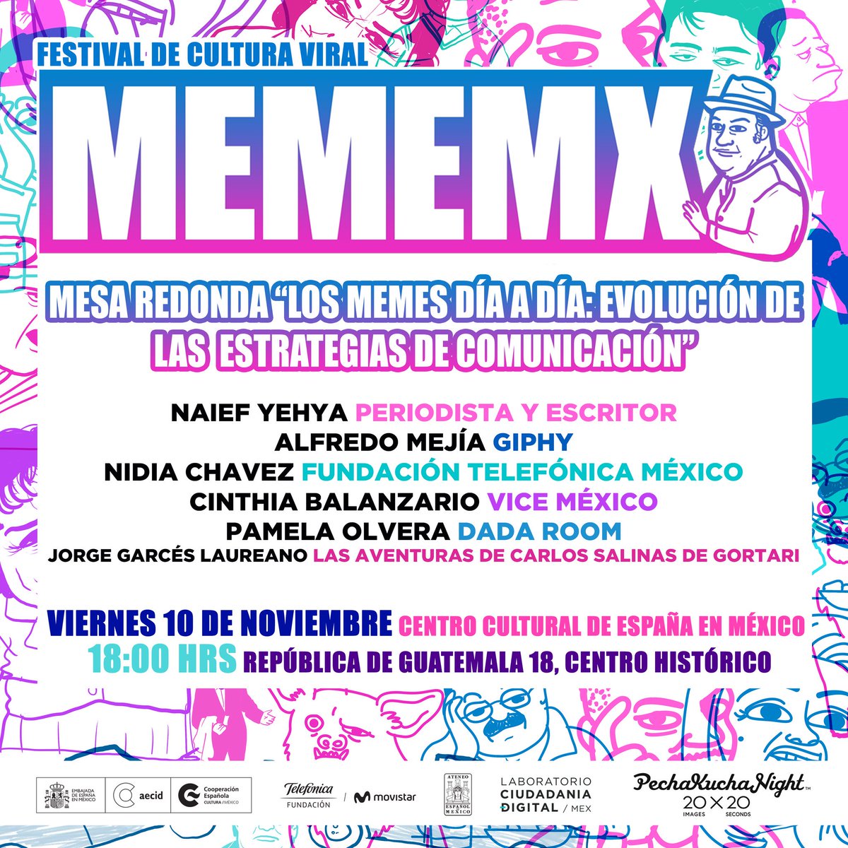 _MEMEMX's tweet photo. Hoy a las 6PM continuamos el #MEMEMX para hablar de la evolución en la comunicación. Vienen grandes expertos 👌 https://t.co/OiQQuOzdvT