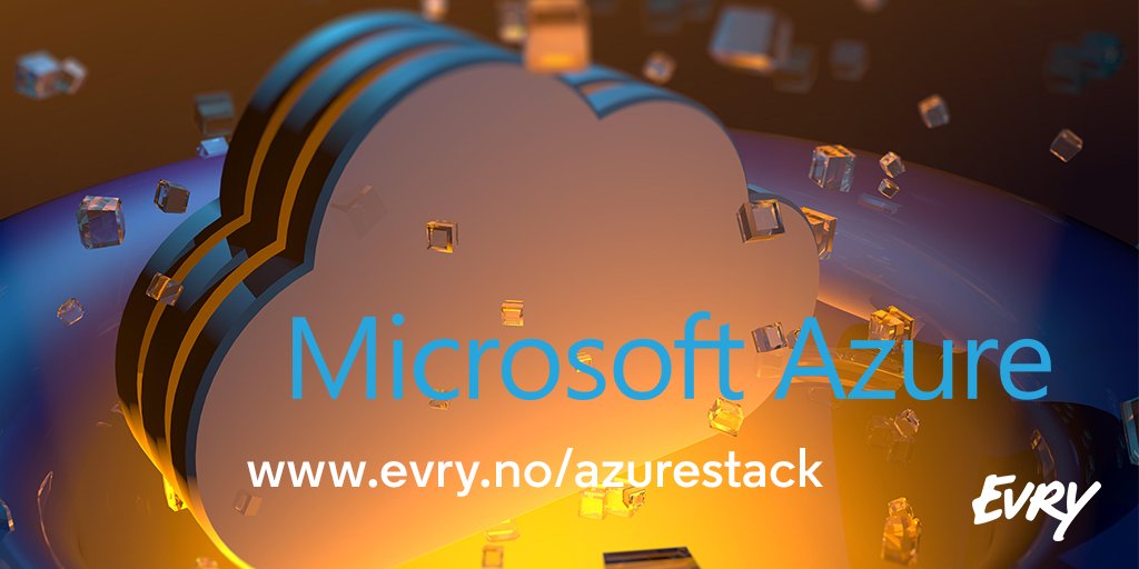 Tietoevryno's tweet photo. EVRY har som en av de første startet produksjon av Azure Stack på norsk jord forteller @perhove  #Azurestack #nårskyenblirlokal https://t.co/Yctr3hiUZs https://t.co/UEV2UkjRMz