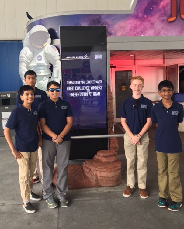 RoJuns's tweet photo. @WWMSEdison @JAMS_Knights #teamEON rocking their public presentation at Kennedy Space Center #wwmsrocks @LockheedMartin #generationbeyond https://t.co/S6LFuIOb1c