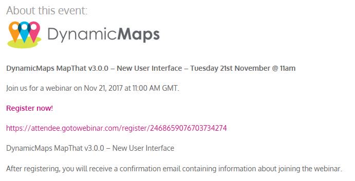 DynamicMaps's tweet photo. Register Now for the #DynamicMaps #MapThat v3.0.0 โ New User Interface https://t.co/Gzlvpw9yMI https://t.co/b3MEAPV5SG