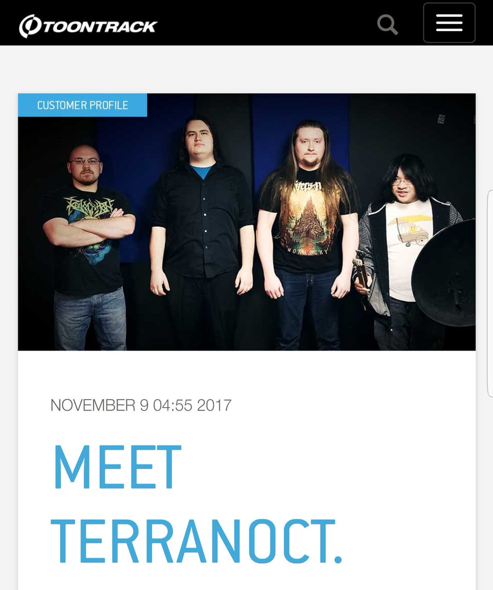 Terranoct's tweet photo. Excited to announce that @Toontrack has featured us in their Artist Spotlight for #ToontrackMetalMonth! Check out our profile here! https://t.co/m2xsPEVJlX

#toontrack #metal #thrash #deathmetal #akron #cleveland #ohio https://t.co/AtOYzTct7j