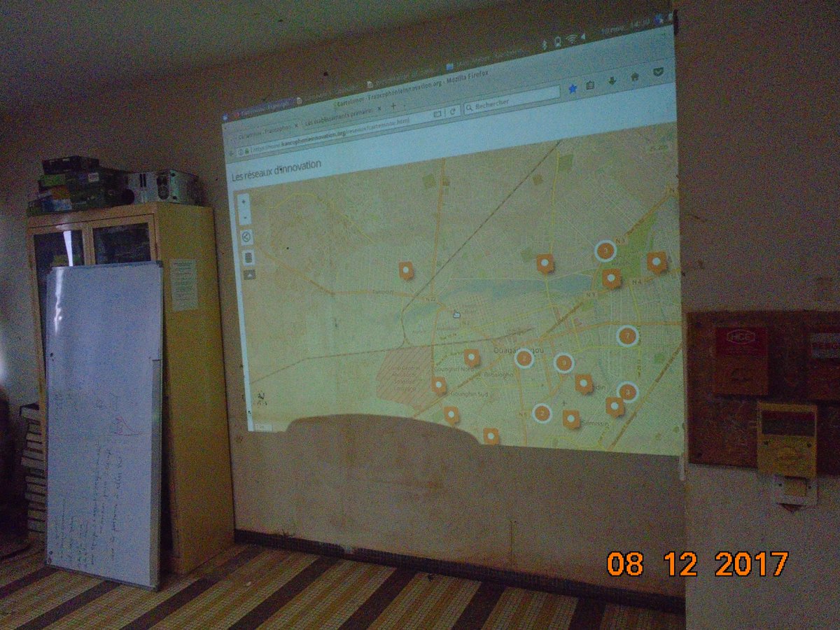 ritasoma95's tweet photo. Présentation projet #CartInnov avec l'Institut Supérieur en SIG @OSM_BF @Aoua_k @AmedeDimban @innoce_diblo https://t.co/BKptrD6CuQ