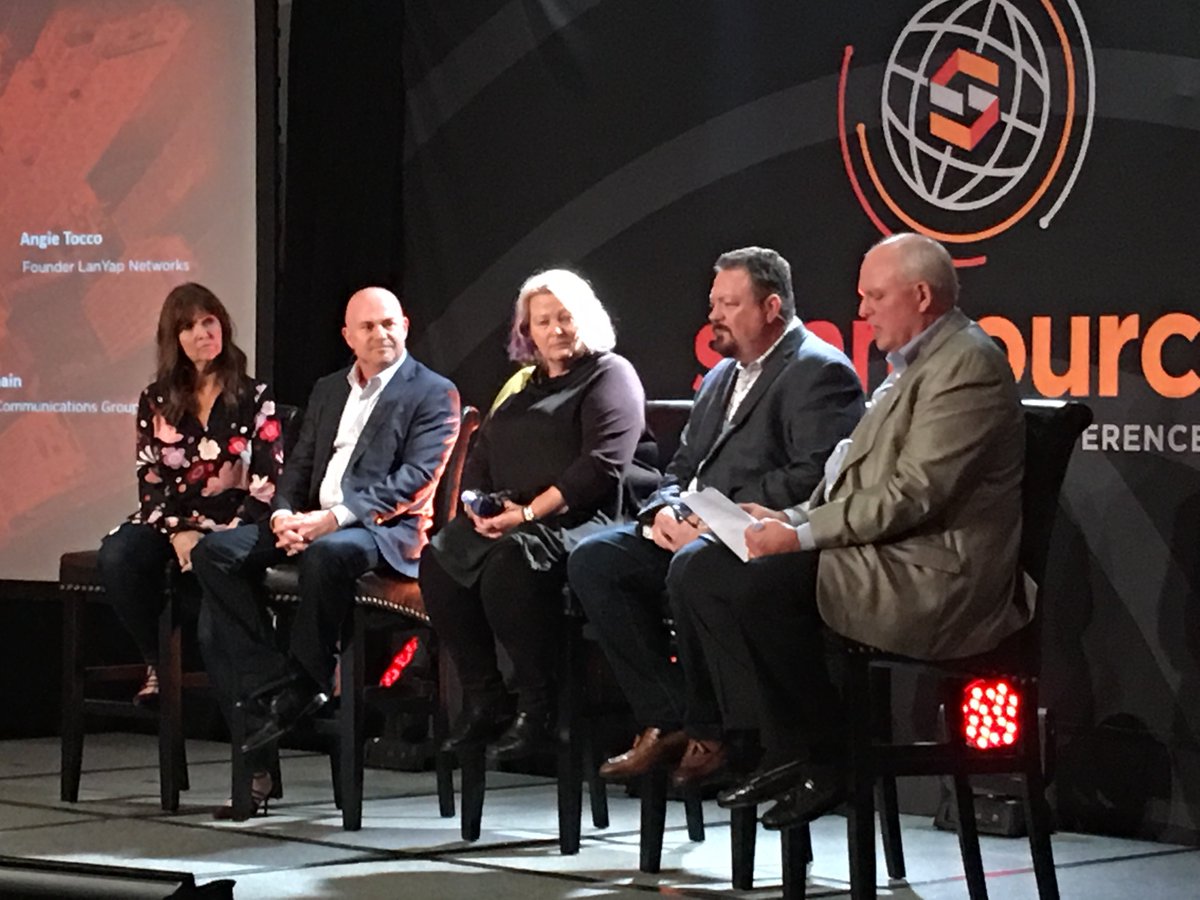 IntelisysCorp's tweet photo. Best of the Best! Intelisys Platinum Partners @onwardcom, @gcgcom, @LanYapNetworks and @DM_Enterprise present at #ScanSourceGPC on the benefits of teaming with Intelisys Sales Partners as they build out their carrier and cloud practices. https://t.co/91dtod4b0R
