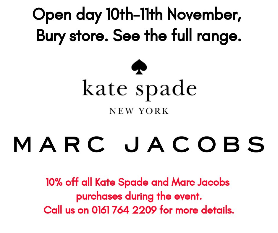 #Bury <a href="/MillGateBury/">Mill Gate</a> #MarcJacobs #katespade #eyewear