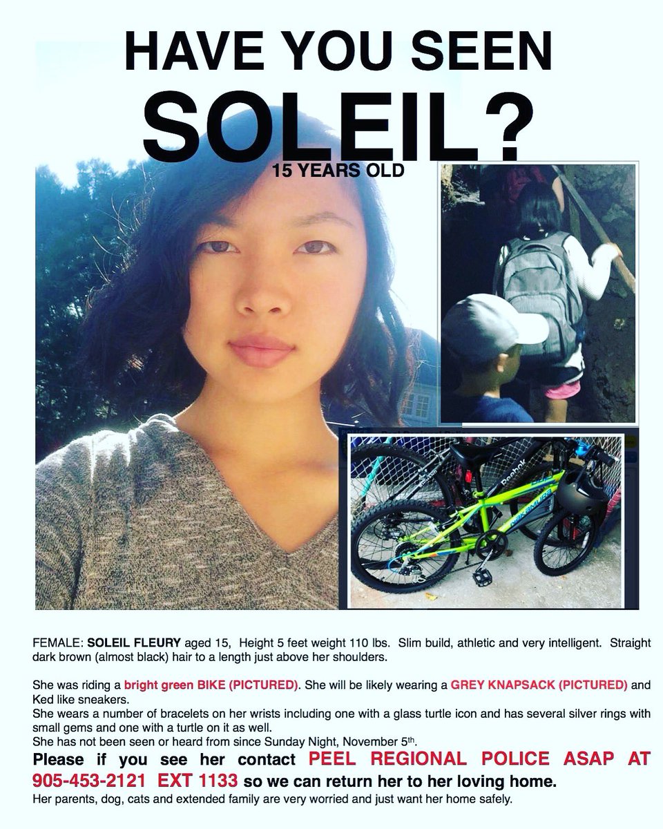 erinjcruz's tweet image. New info. #FindSoleil #SoleilFleury #Missing #MissingTeen #Mississauga #Toronto
