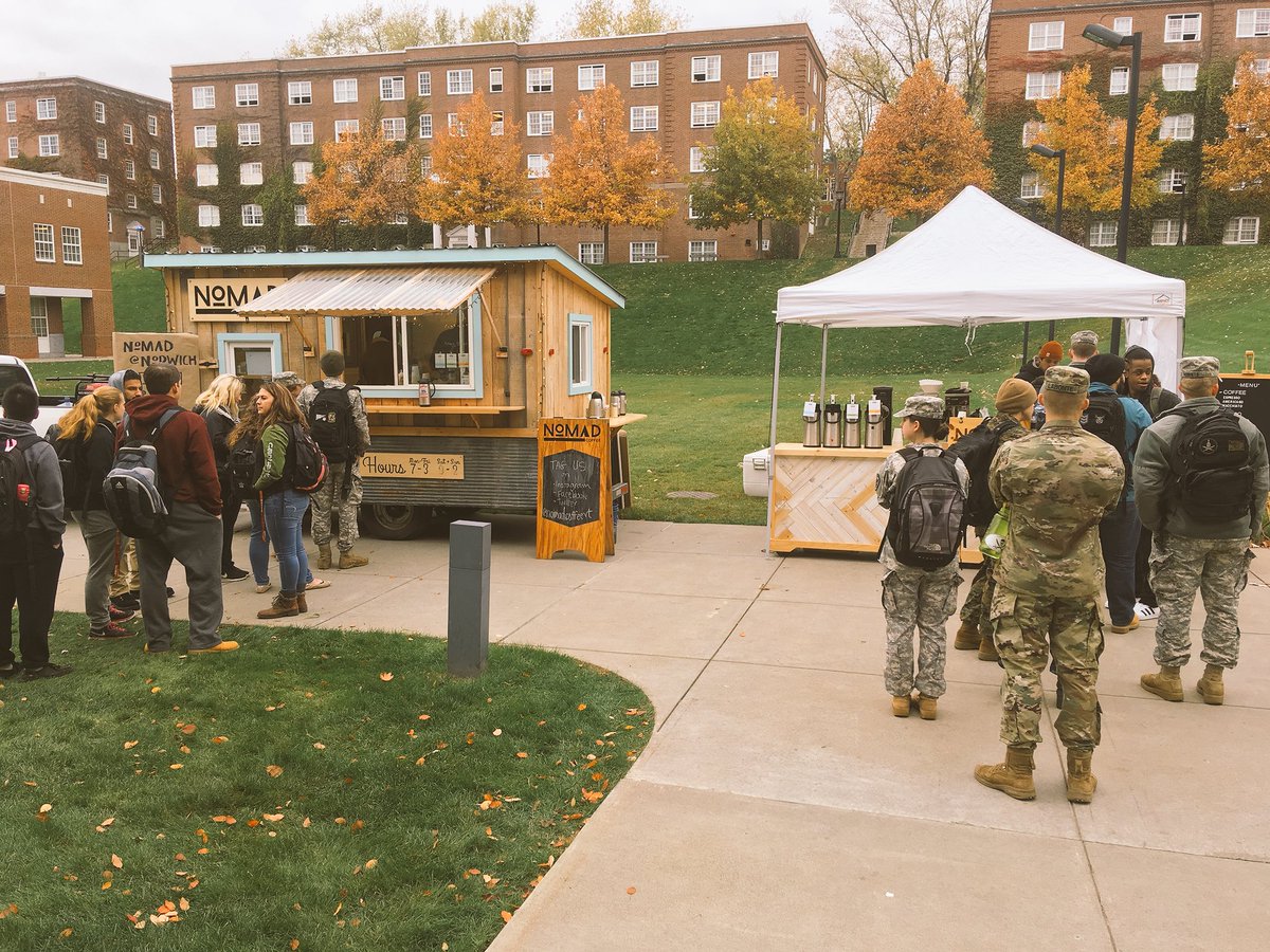 We had a blast taking both our setups down to <a href="/norwichnews/">Norwich University</a> &amp; serving lines of polite students who turn at right angles  #NorwichUniversity
