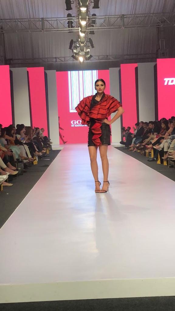 GlitterSmitter5's tweet photo. Gogi by Hassan Riaz at #MadeInPak17 by #FashionPakistan x #TDAP 
 #FPMF17 #MillennialFashion #TVOnePk https://t.co/bUaII2H7hr