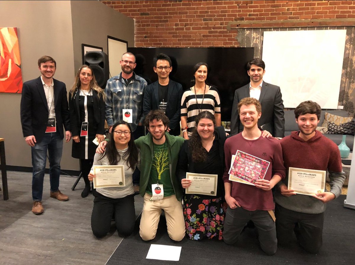 AgInnovationNZ's tweet photo. Duckweed on Mars? Apparently so according to the winners of the @Autogrow #CropsOnMars #Hackathon @SVForum https://t.co/4RLp55YFUk #AgTech #AgTechNZ https://t.co/u6ldsVF4no