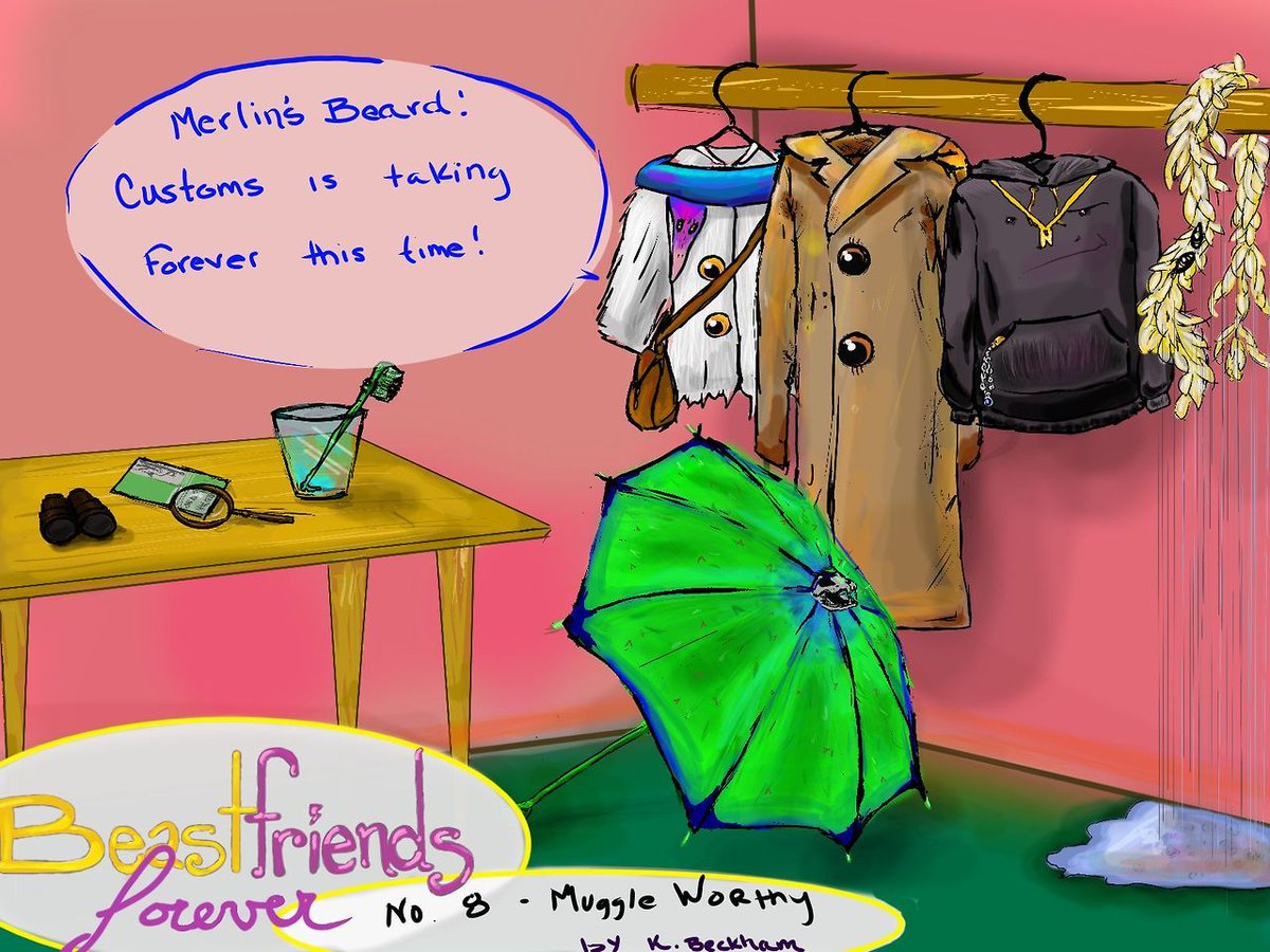 BeastFriendsFvr's tweet photo. BFF No. 8. 
This is how #muggleworthy works, right @jk_rowling ?
#fbawtft #potterart https://t.co/Jhp0ixmWeU