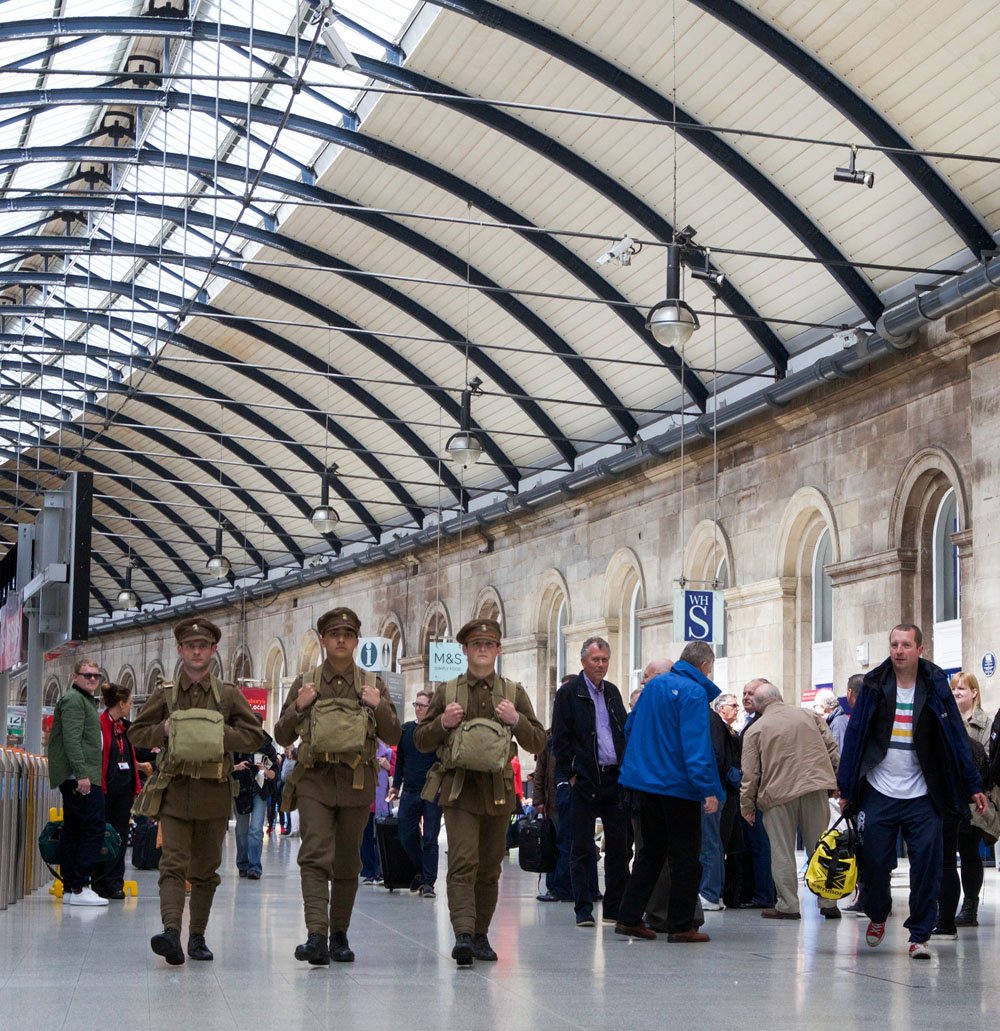 novo_theatre's tweet photo. The ibooks for Reflections of Newcastle launched on 1 July to commemorate the Battle of the Somme with a pop up performance #NovemberClub10 https://t.co/lCTgSRx1J6