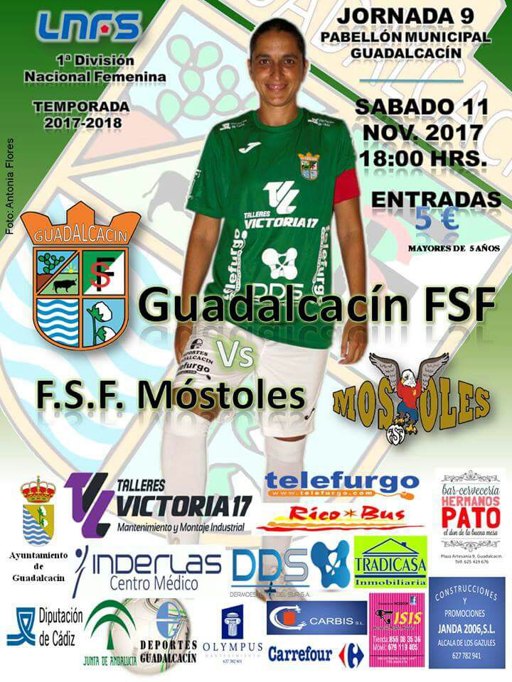 Jerez_Life's tweet photo. �� #Jerez y el deporte femenino.
Guadalcacín FSF- FSF Móstoles
📆11 de Noviembre 2017
⏰18:00h - Pabellón Municipal
🏐Jornada n°9 de Primera División de Liga Nacional de Fútbol Sala Femenino. @GuadaFSF @FSFMostoles 
@ElaGuadalcacin @CDGuadalcacin 
#JerezDeportes #JerezLife https://t.co/rAXGBCLvcq