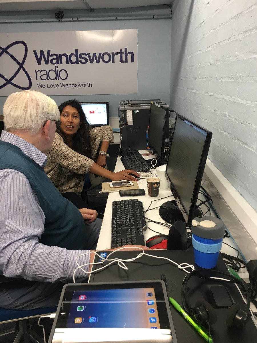 Our lovely Wandsworth Tonight presenters <a href="/MickyGWR/">Micky Gwilliam</a> and <a href="/sheens_beans/">Sheenagh de Silva</a> are getting ready for tonight’s show. Tune in @ 6PM
