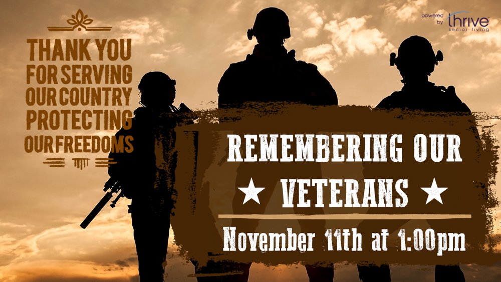 LegacyatGT's tweet photo. Honoring those who have
 served! ☺
#ThriveSL https://t.co/lC8ZXvDT3P