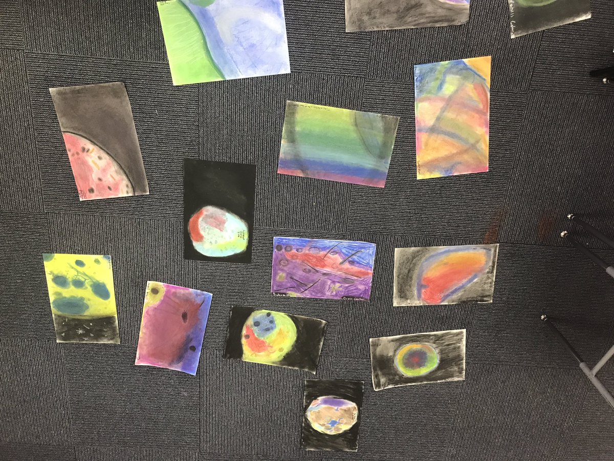brookeKcooper's tweet photo. "Art &amp; the Cosmic Connection" is a great way to make learning fun by integrating science and art! The 5th graders at Bryant Ranch loved it! https://t.co/neprw4ahtV