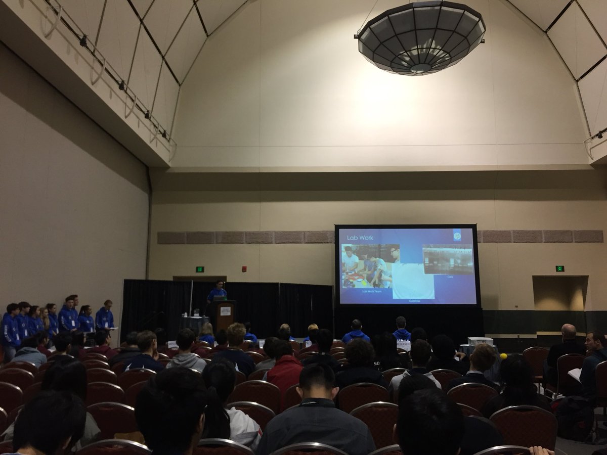 CLSBigem's tweet photo. Go, guys! Good work by one of two UK high school teams. Fingers crossed! @judd_iGEM #igem17 #iGEM2017 #GiantJamboree https://t.co/D6zaOxA6k1