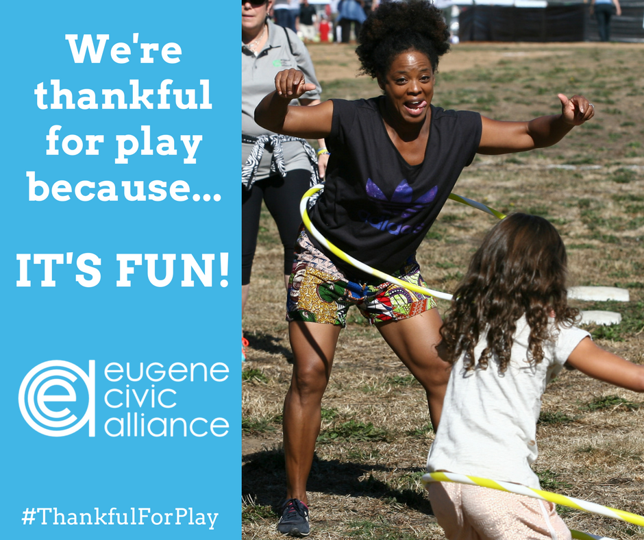 EugeneCivic's tweet photo. When looking at the value of play, don't underestimate the value of fun! #ThankfulForPlay https://t.co/UdlH22Nbg0