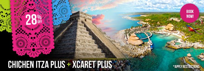 mycancuntours's tweet photo. Great combo pack on Cancun tours! Visit Chichen Itza &amp; Xcaret Park for 28% off! Book now! https://t.co/BYaCqutbU0 #travel #mexico https://t.co/yoZPoIkhbt