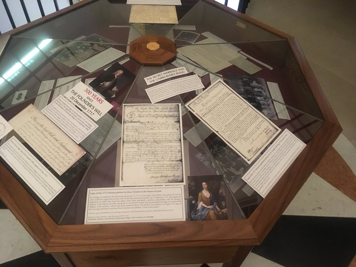 Starting to plan a small #archive display to mark the 300th anniversary of <a href="/downingcollege/">Downing College</a> #cambridge Founder’s will, 20 Dec 1717