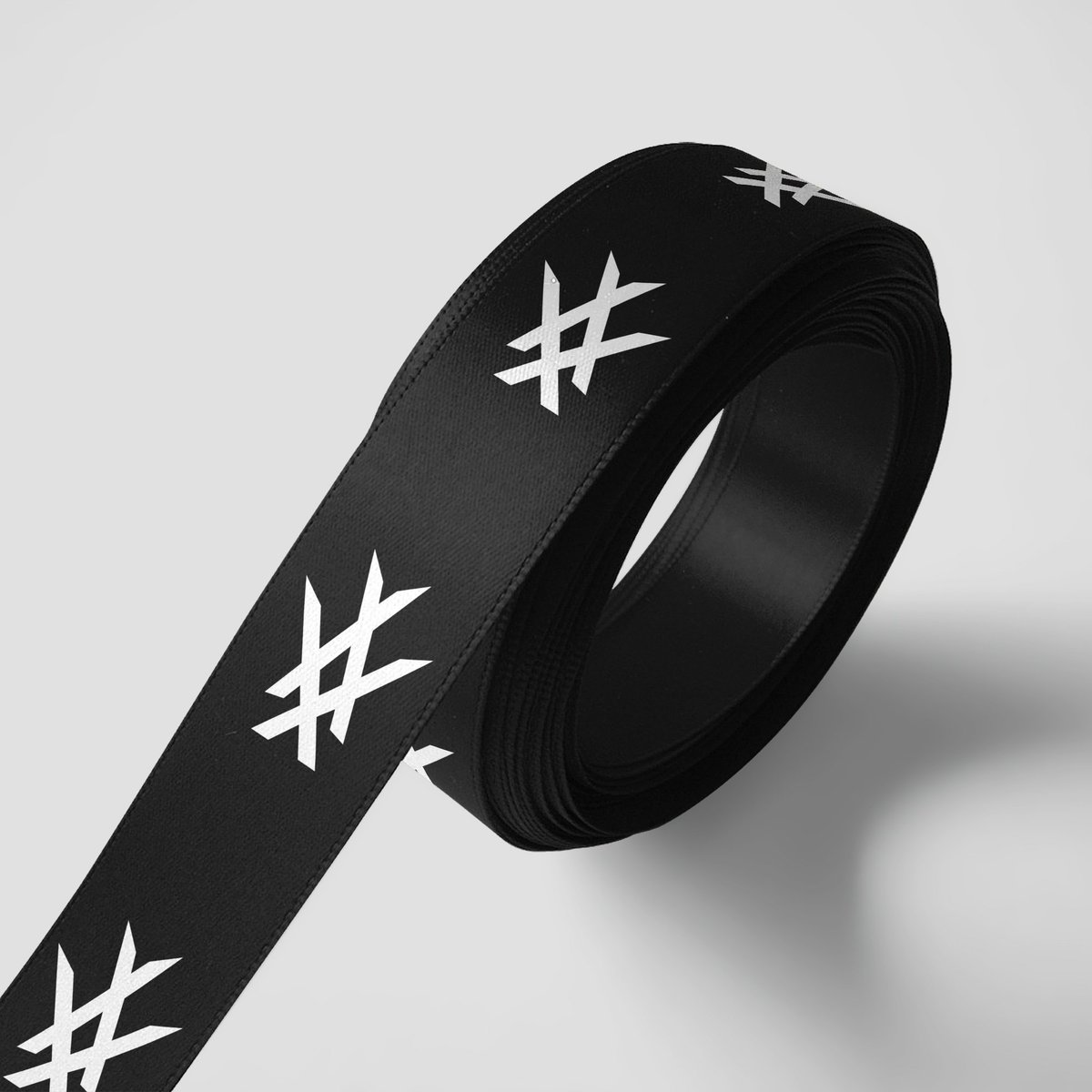 InHouseDesignuk's tweet photo. Ribbon we produced for We Are Rushworth to go along with their wrapping paper https://t.co/AsocGur4fD