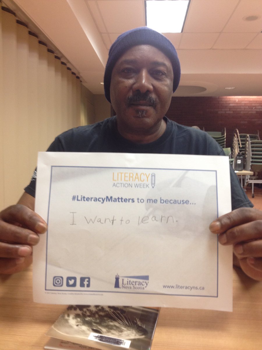 HalifaxHCLN's tweet photo. #LiteracyMatters because I want to learn. #LAW2017 @literacyns1 @hfxpublib @abclifeliteracy @NSLAE https://t.co/UINqESphbf