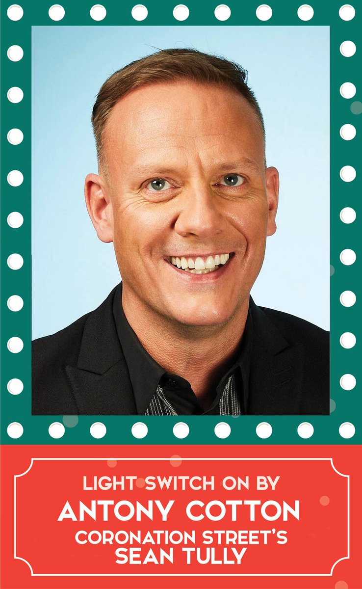 We're delighted to announce that Antony Cotton - AKA Coronation Street's Sean Tully is Switching on Newmarket's Xmas Lights on 14th November