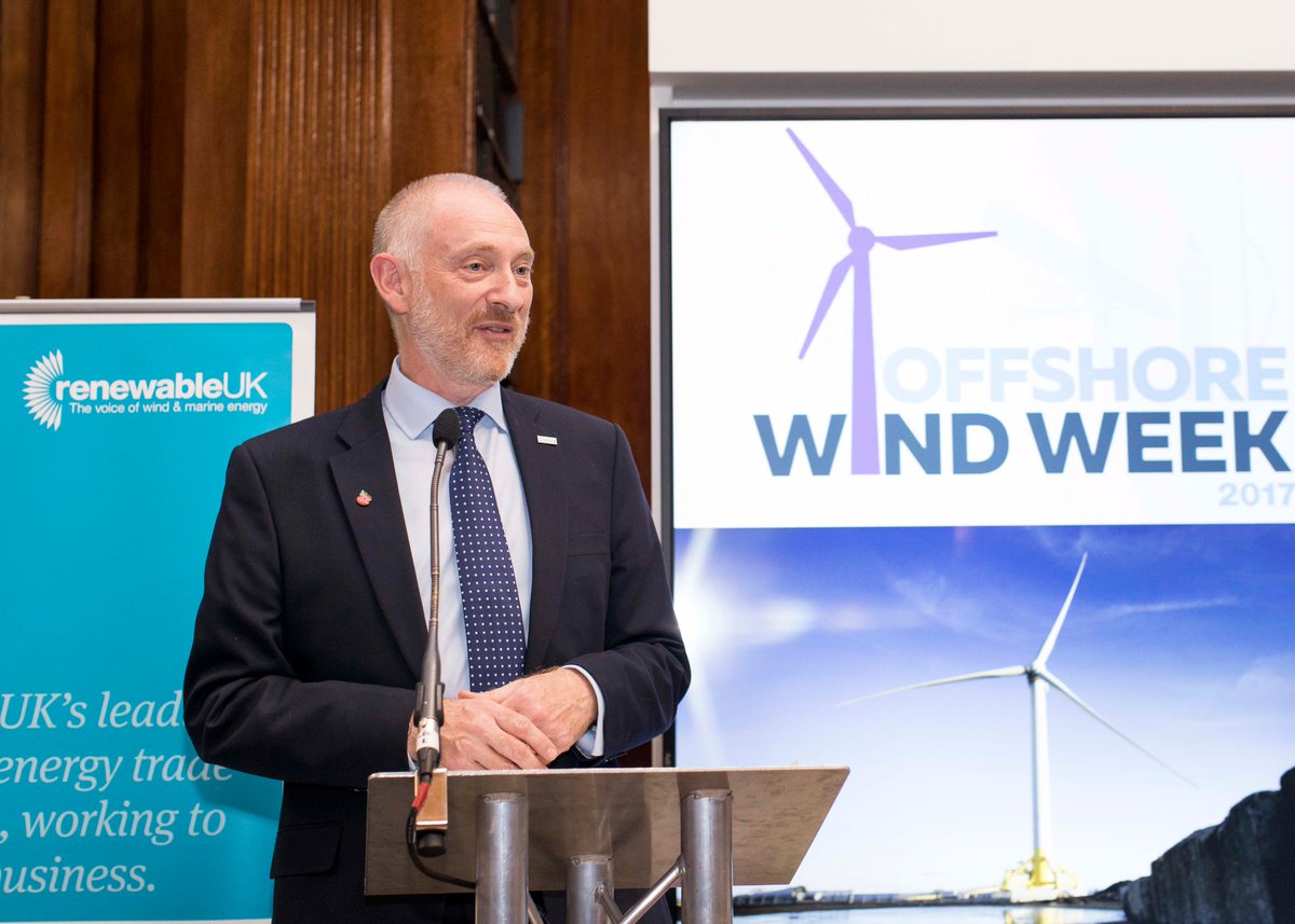 RenewableUK's tweet photo. New pictures from our #OWW2017 reception in Westminster, a great celebration of UK offshore wind industry. Thank you to our speakers Minister Claire Perry, UK Special Representative for Climate Nick Bridge &amp; Benj Sykes. Photography by @JamesKar_Pro https://t.co/dkKFKhyydE