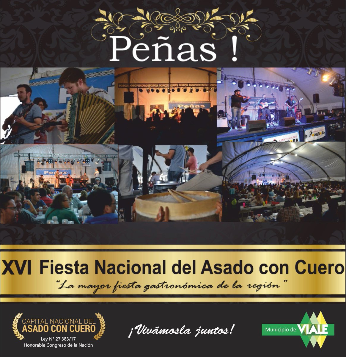 MuniVialeER's tweet photo. #FNAC2017 Faltan pocos días para una nueva edición de la #FiestaNacional del #AsadoConCuero Conocé lo que habrá este año. ¿Te la vas a perder? @umbrupbacher @asadoconcuero1 https://t.co/TmRcVejYCu