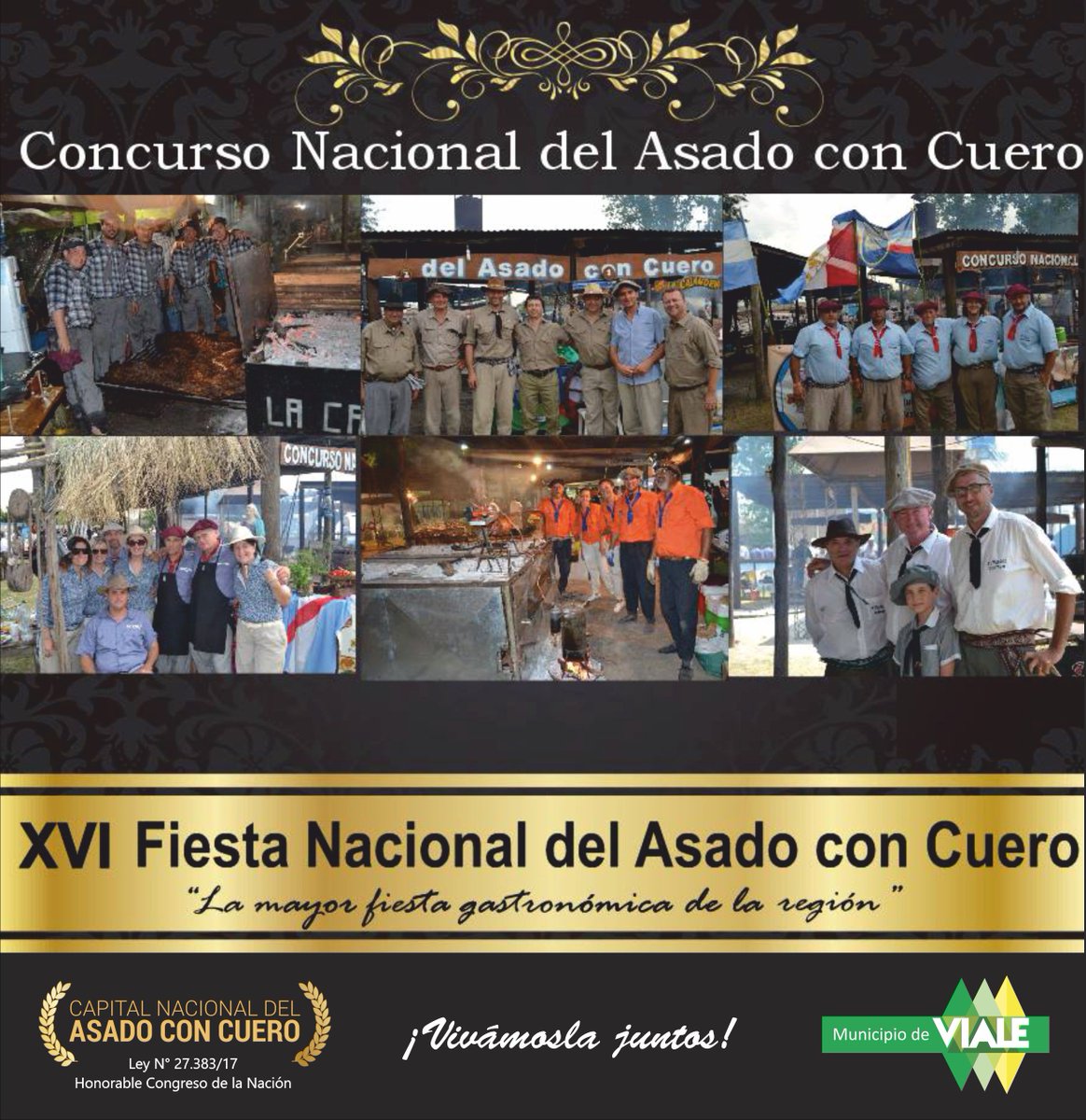 MuniVialeER's tweet photo. #FNAC2017 Faltan pocos días para una nueva edición de la #FiestaNacional del #AsadoConCuero Conocé lo que habrá este año. ¿Te la vas a perder? @umbrupbacher @asadoconcuero1 https://t.co/TmRcVejYCu