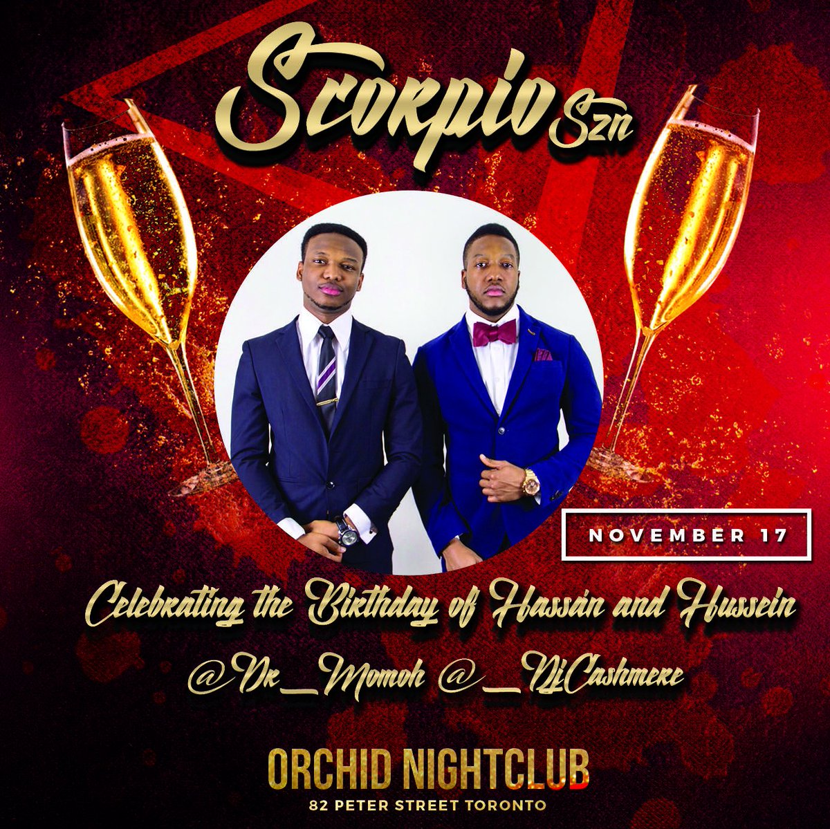 reneyfresh's tweet photo. #ScorpioSzn🦂🍾🎉 #IN7DAYS‼️
In other news happy birthday to @Dr_Momoh @_DJCashmere & @HusseinaBolton
Get Your Tickets ASAP!!! https://t.co/rc0yuJpOdj
