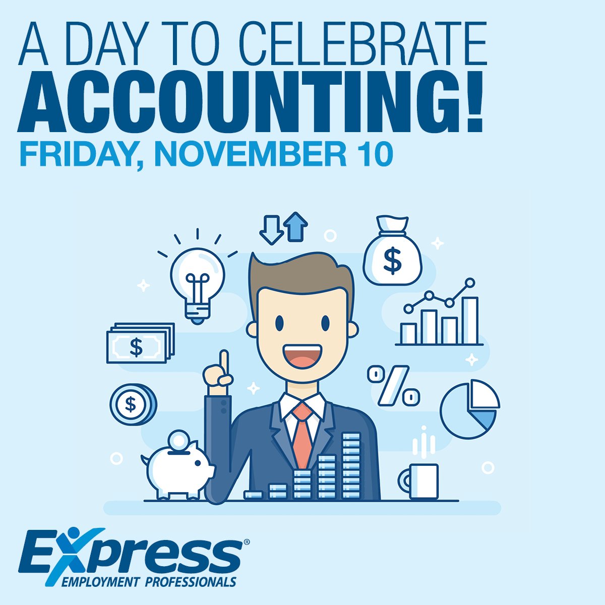 ExpressPros's tweet photo. Happy Accounting Day to all of our friends in Canada! You'll never be a depreciating asset to us! #FinancePun https://t.co/mCnETi6SLz
