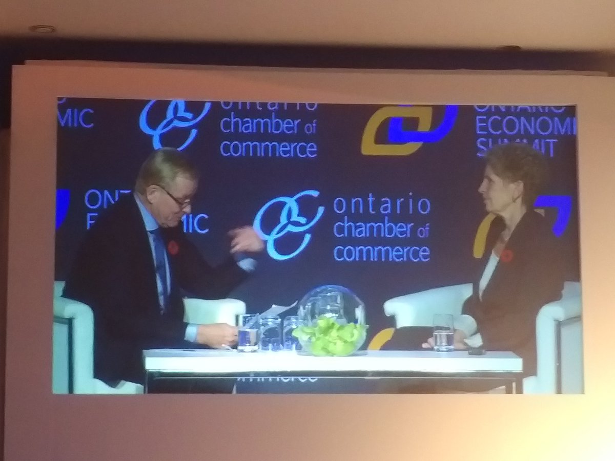 SeanSstrickland's tweet photo. #OES2017 @Kathleen_Wynne talks about increased investment in infrastructure along Toronto-KW corridor to help keep graduates in Canada and @RegionWaterloo https://t.co/1GWOULVi9W
