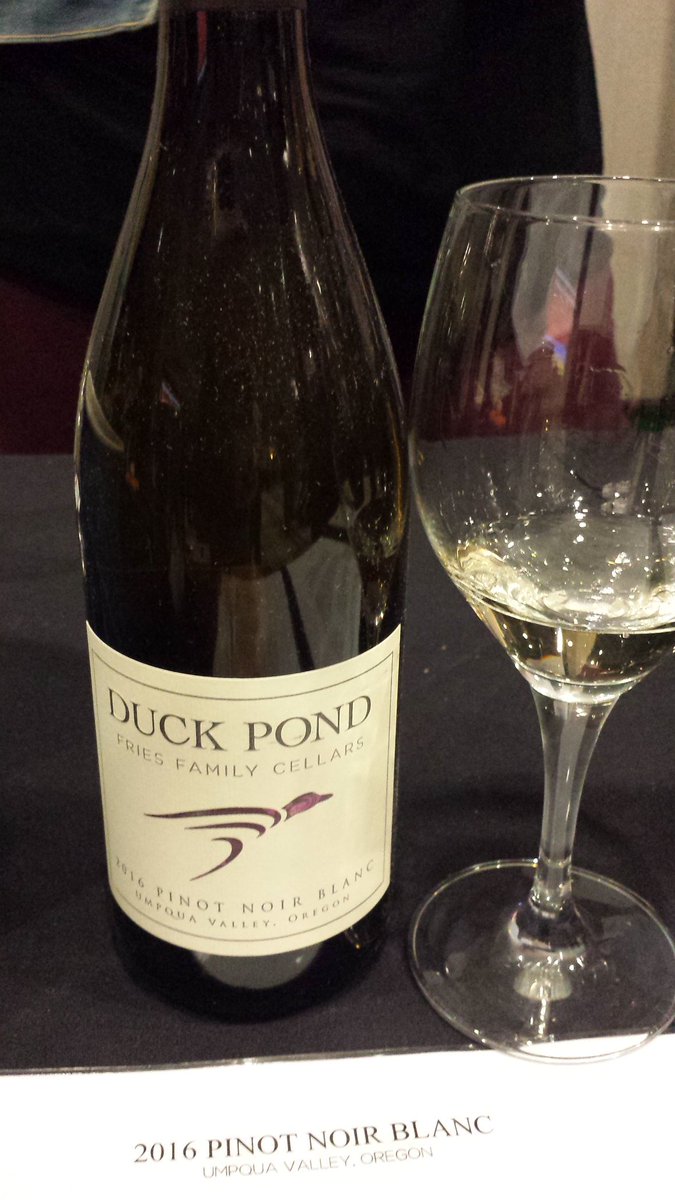 Who says Pinot has to be red? Outstanding #PinotNoir Blanc from <a href="/duckpondcellars/">Duck Pond Cellars</a> #WBC17