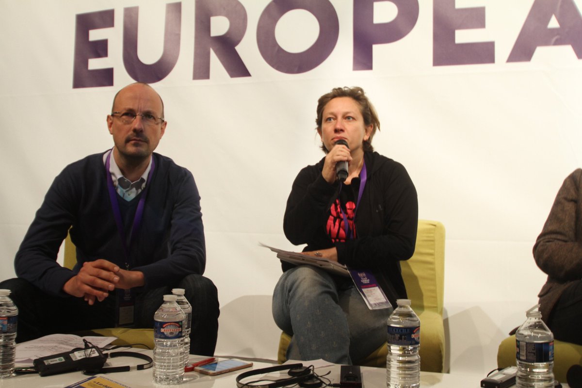 Left_EU's tweet photo. @eleonoraforenza is moderating the second panel on "One Europe for peace and freedoms" at the 1st European Forum in Marseille #MEF17 https://t.co/iPrJzJmjun