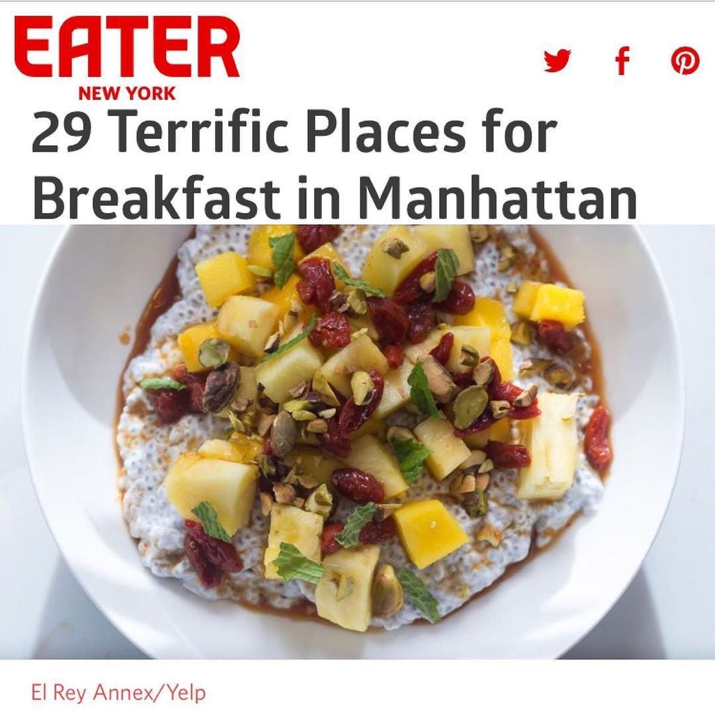 HiraethMedia's tweet photo. Looking for terrific breakfast in Manhattan? @eater_ny recommends #ElReyAnnex 🙌🏼 https://t.co/DUu4DLuA8c https://t.co/d85J9nuyH3