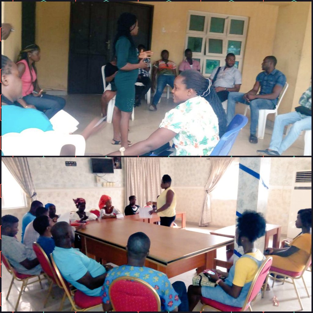 YIAGA's tweet photo. As our #WatchingTheVote Trainers arrive their different LGA's they begin their pre-training briefings with our WTV observers #AnambraDecides https://t.co/uEk1fW7jJ9